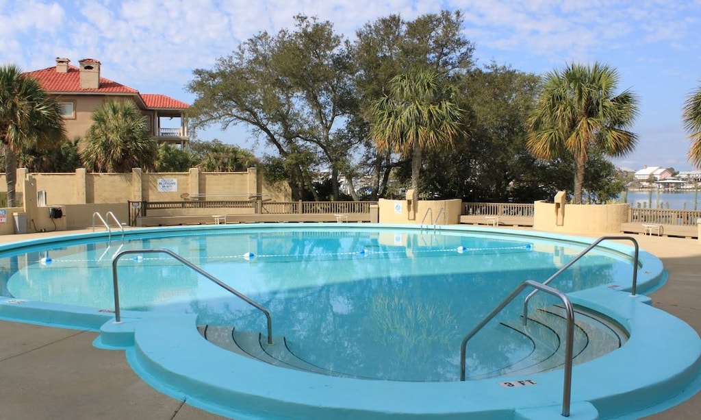 Riverside community pool