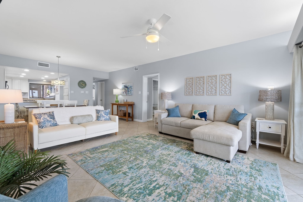 Plenty of seating in the living room