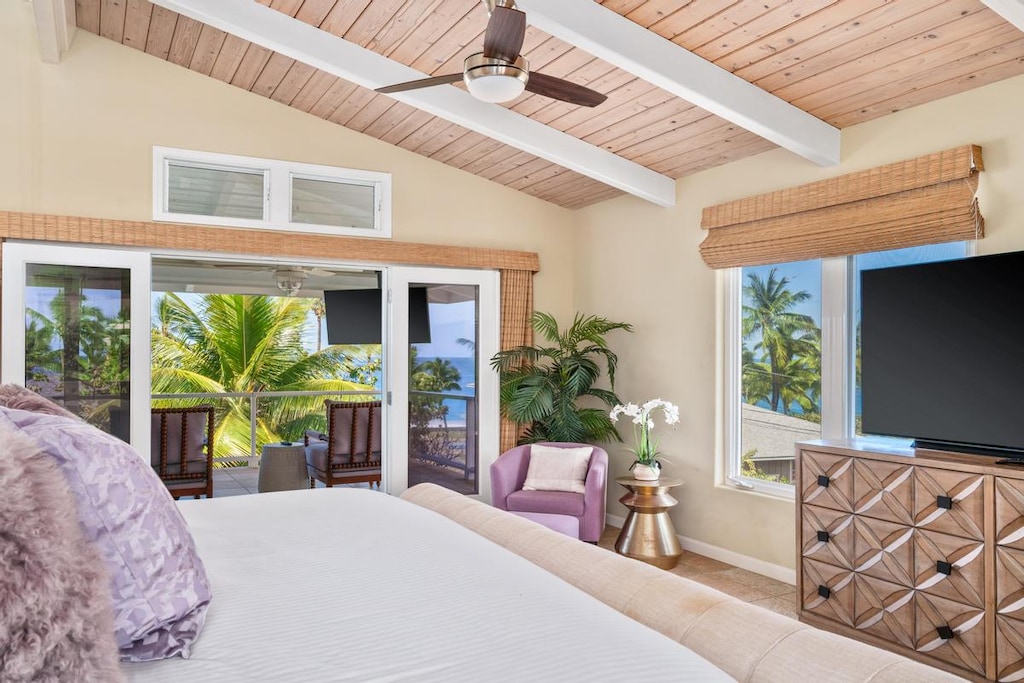 Access to the lanai from primary bedroom