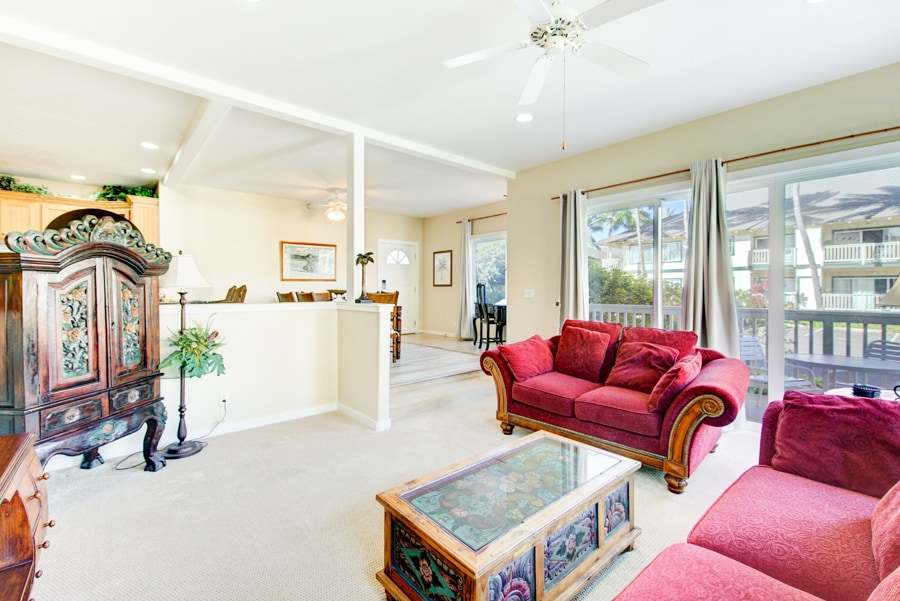 Extra spacious open living areas 