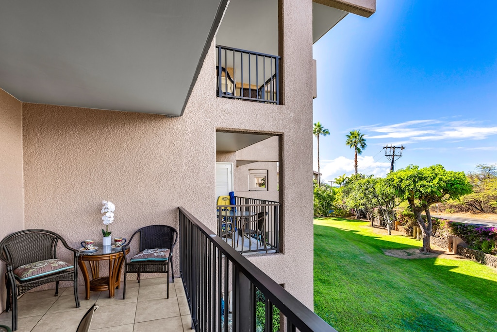 Enjoy your morning coffee on your private lanai