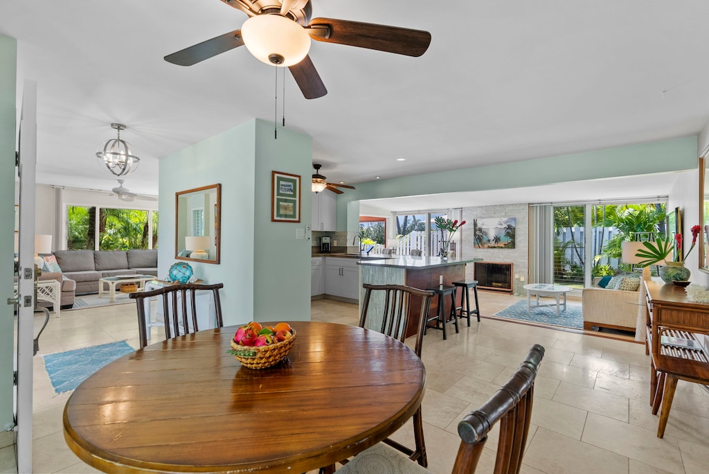 Cozy breakfast nook, perfect for morning coffee and intimate conversations.