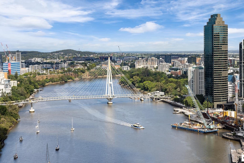 The river view from your balcony more than 30 stories up
