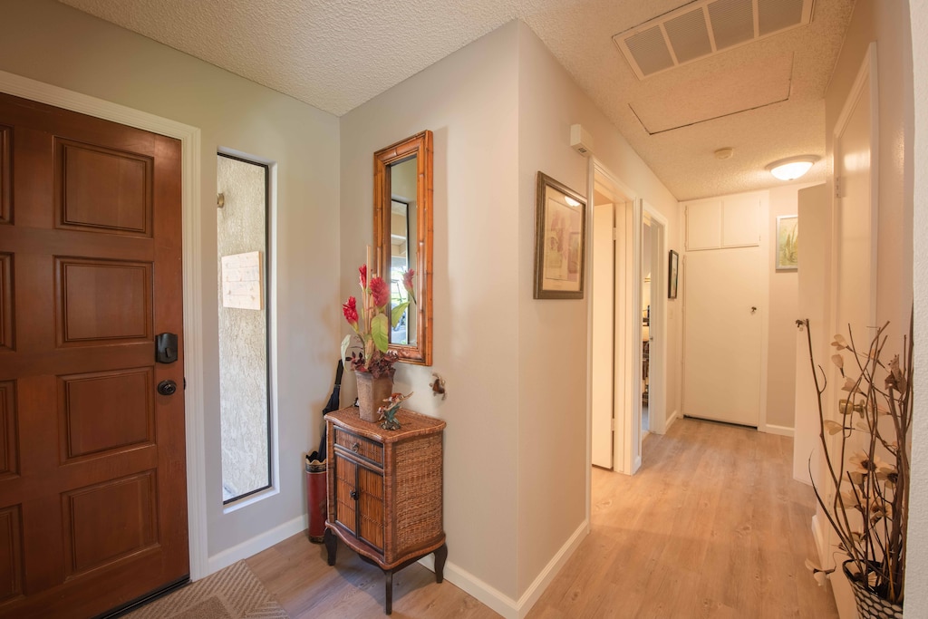 Hallway to the bedrooms and bathrooms