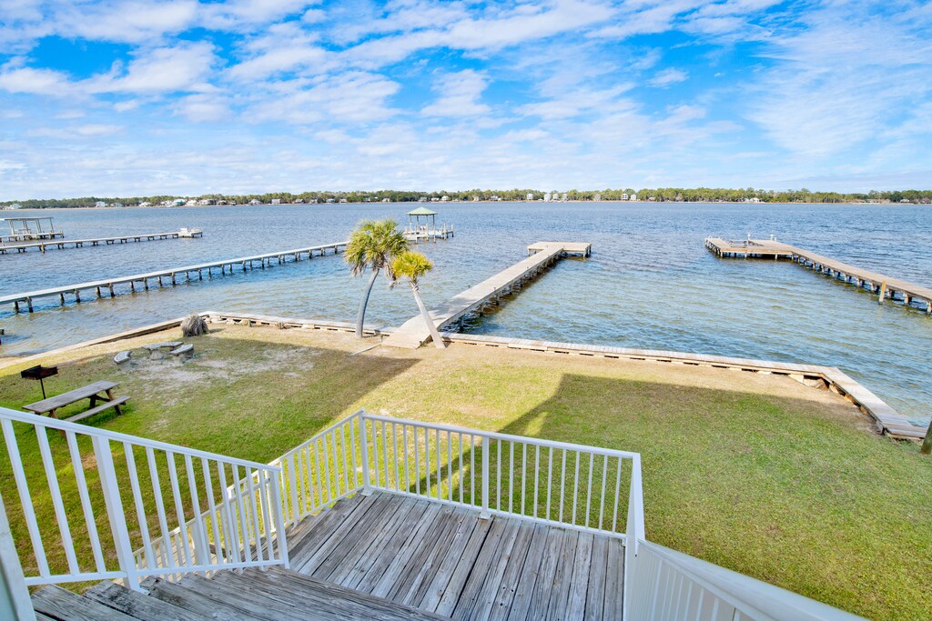 Beautiful views of Little Lagoon from the deck