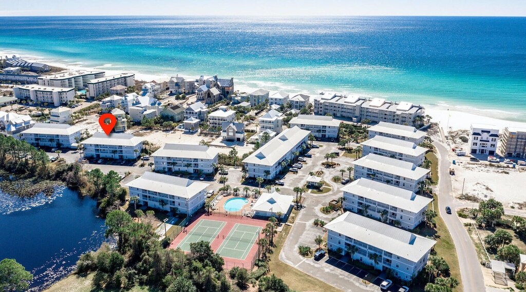 Aerial view of Beachside Villas