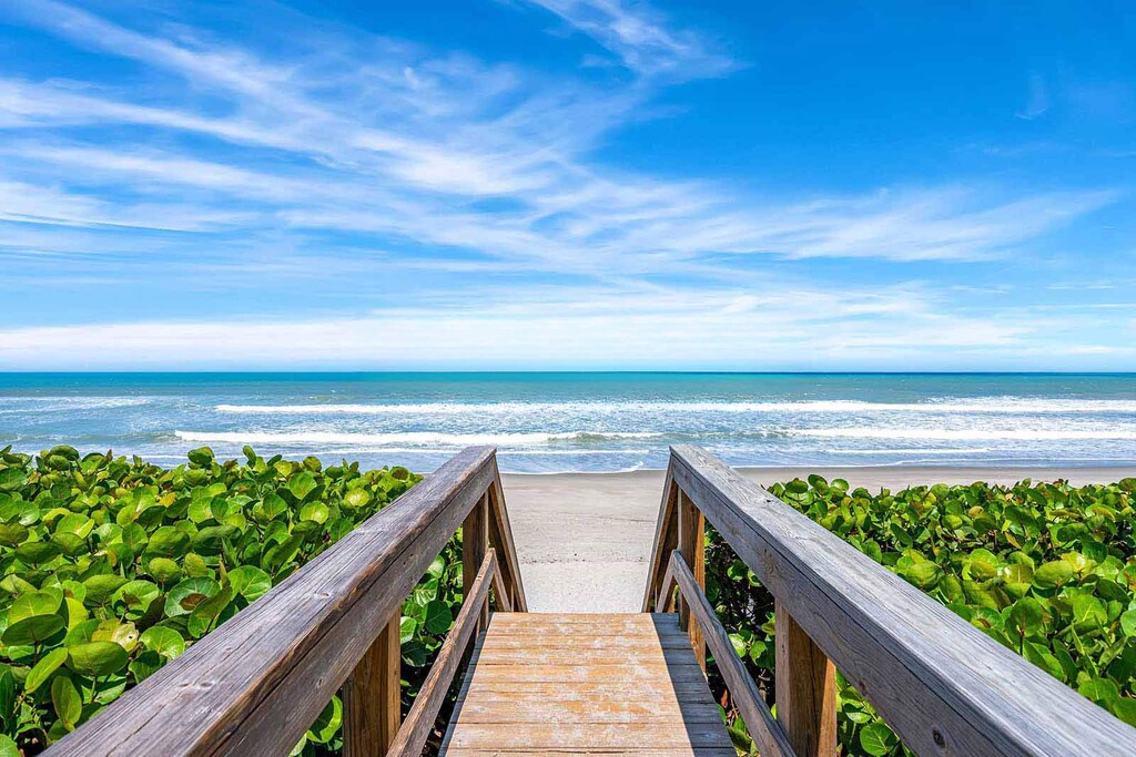 Walkway to Melbourne Beach