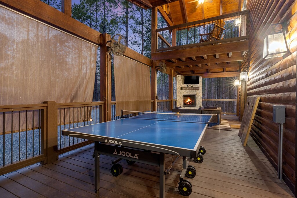 Ping pong table outside