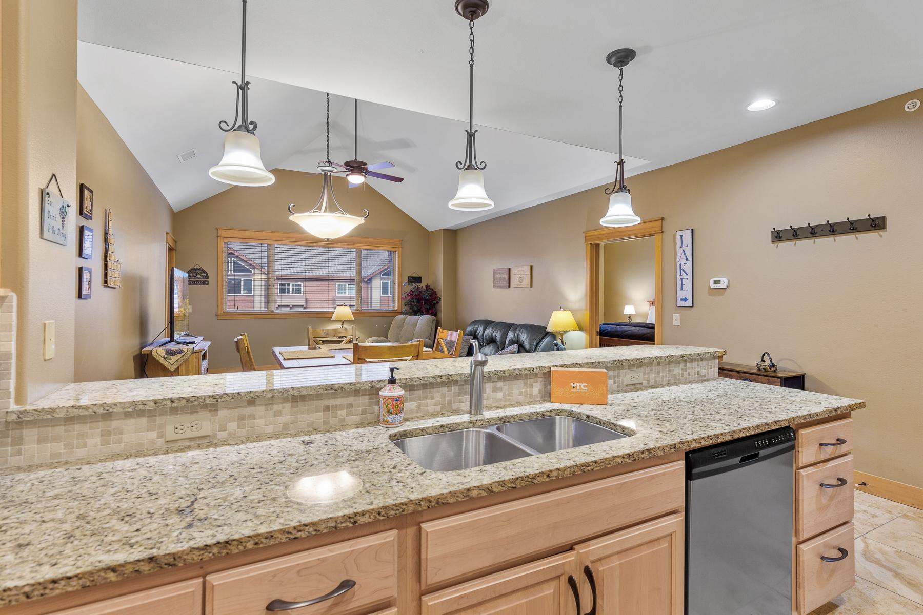 Open Kitchen Living Room Area