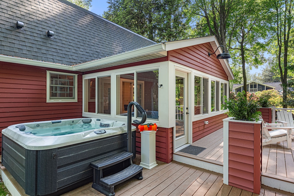 Bubbles, bliss, and the perfect deck retreat.