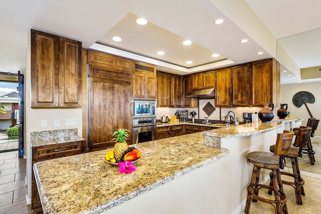Kitchen view from living room.
