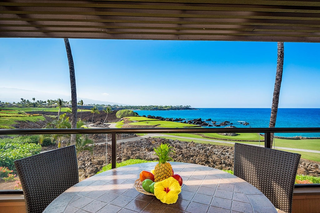 Oceanfront view from your lanai.