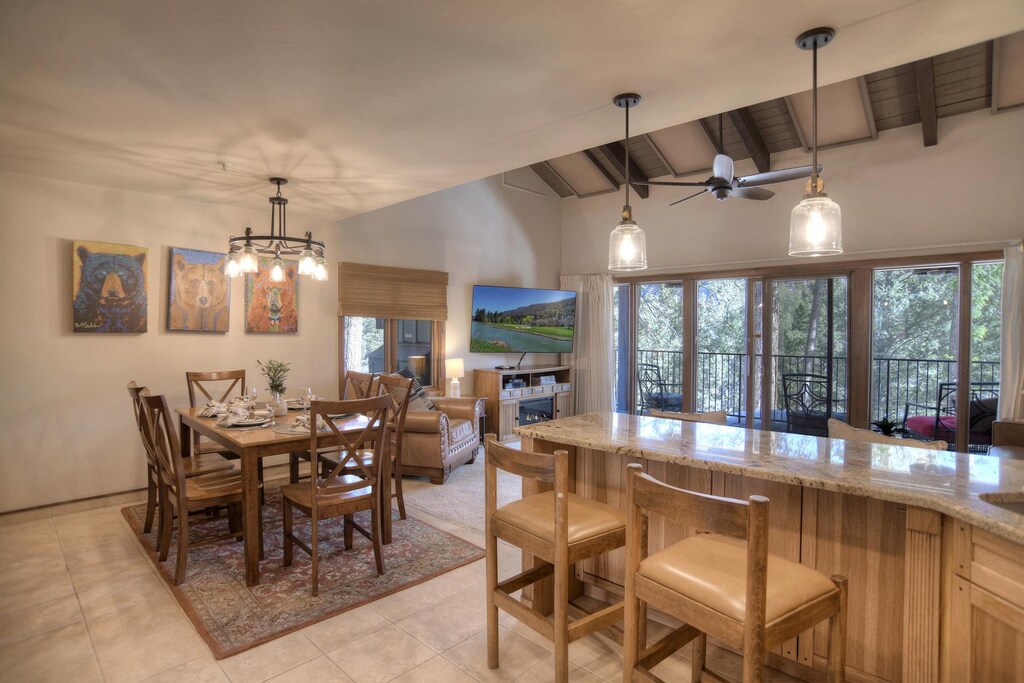 Open Floor Plan with Natural Light and Large Deck