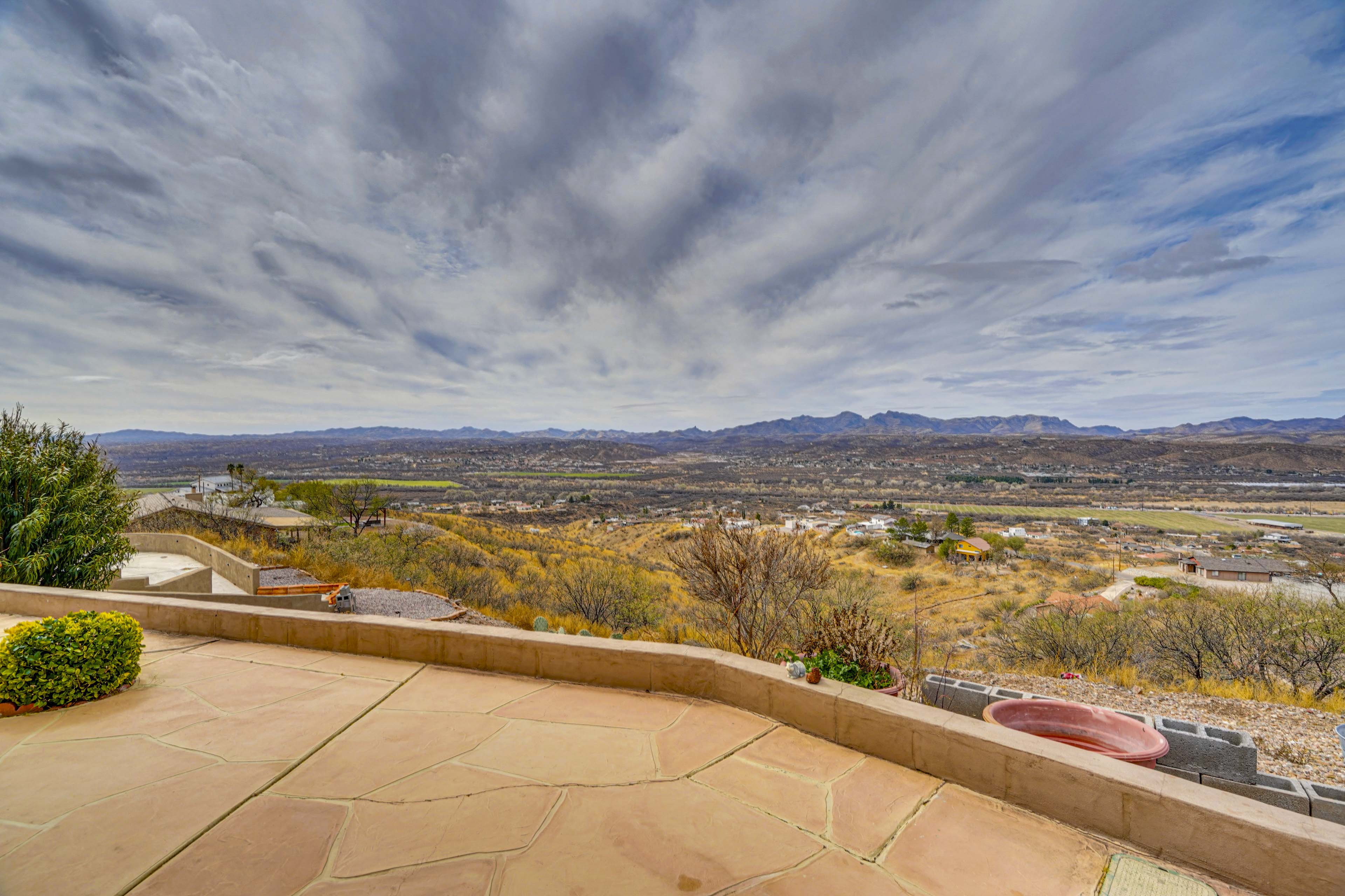 Views + Fire Pit: Hilltop Retreat in Rio Rico!