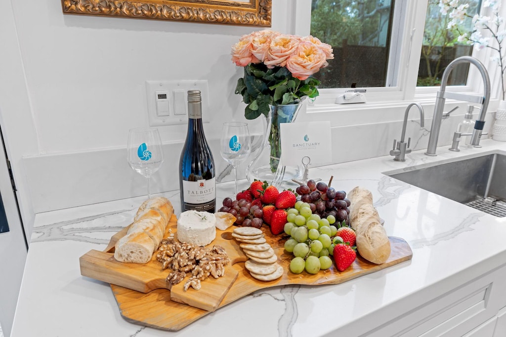 Wine and Cheese to Welcome You! Just Add Bread and Fruit!