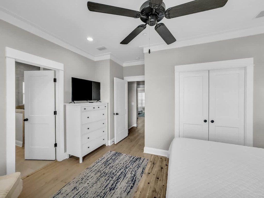 Entrance to the primary bedroom