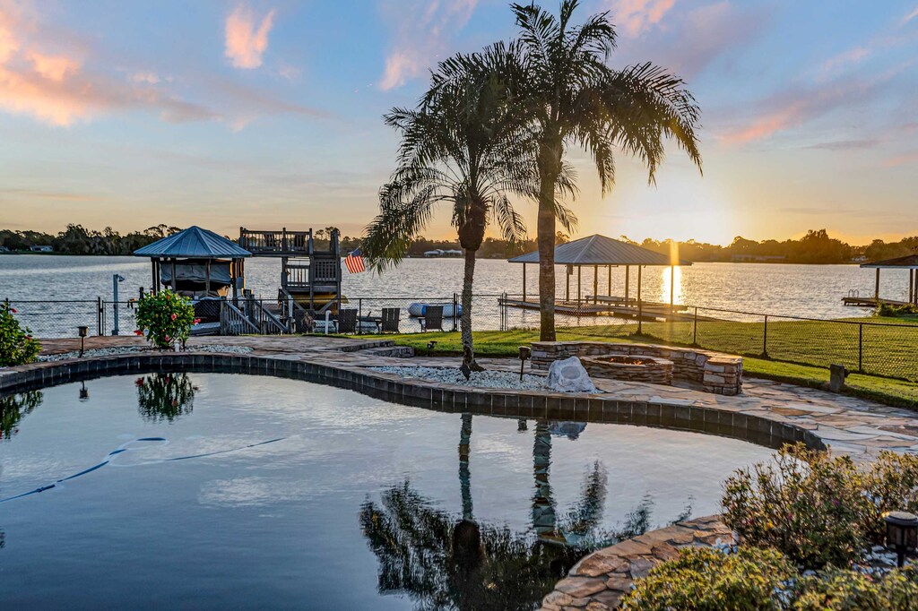 As the sun sets, our backyard becomes the perfect place to unwind and soak in the beauty.