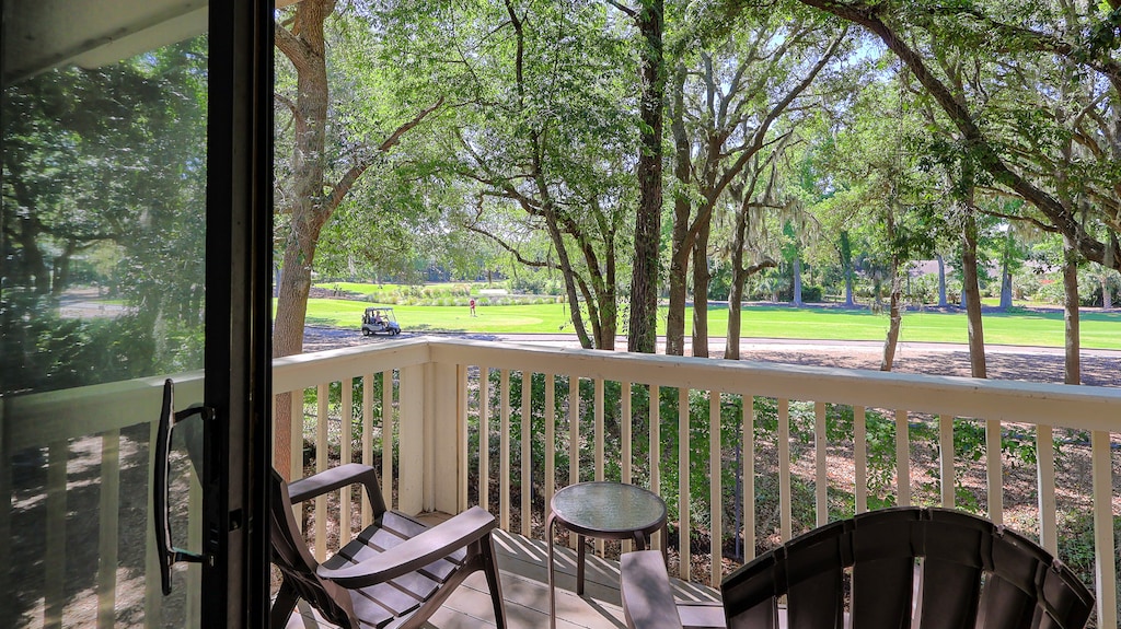 Balcony with Golf Course Views
