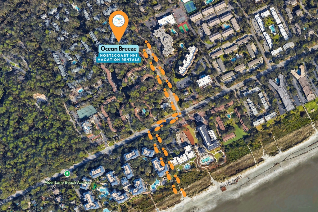 Ocean Breeze Beach Path