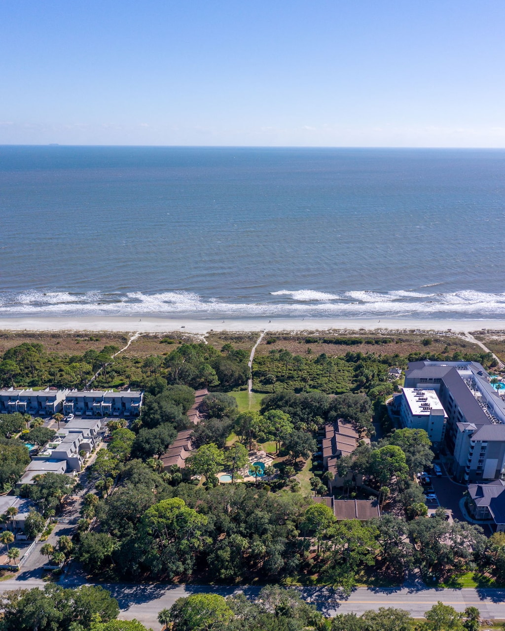 Aerial View of Hilton Head Beach Villas