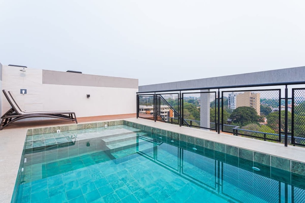 Ubicado en la azotea del edificio, disponible para huéspedes de la reserva.