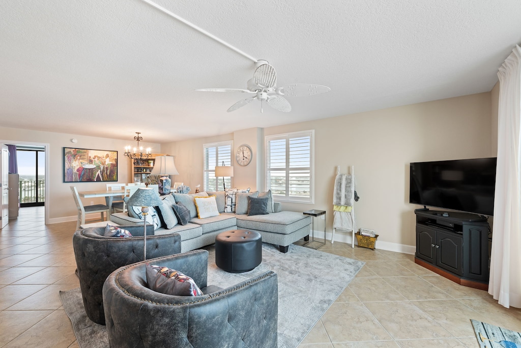 Plenty of seating in the living room