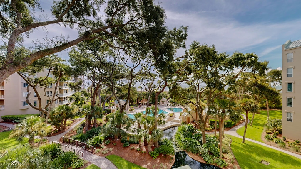 View of the Ocean and Windsor Community Pool