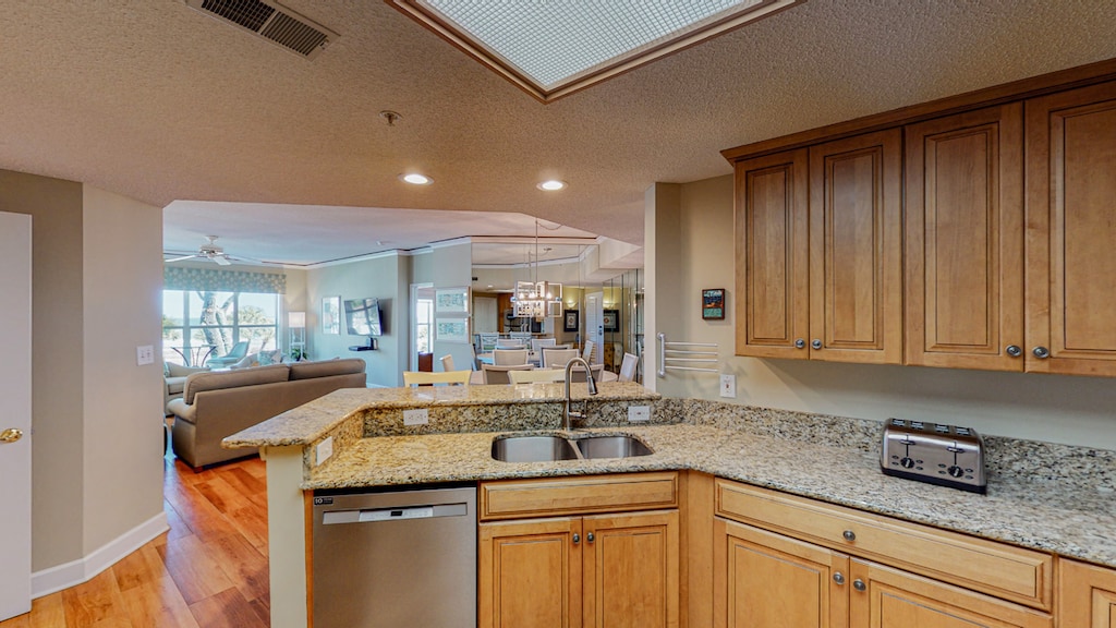 Kitchen with View of the Ocean