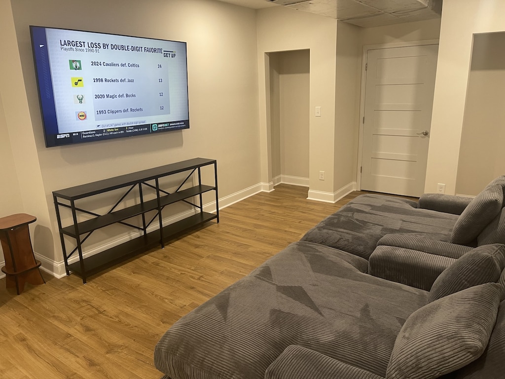 Plug in your own gaming system with easy to access wall HDMI