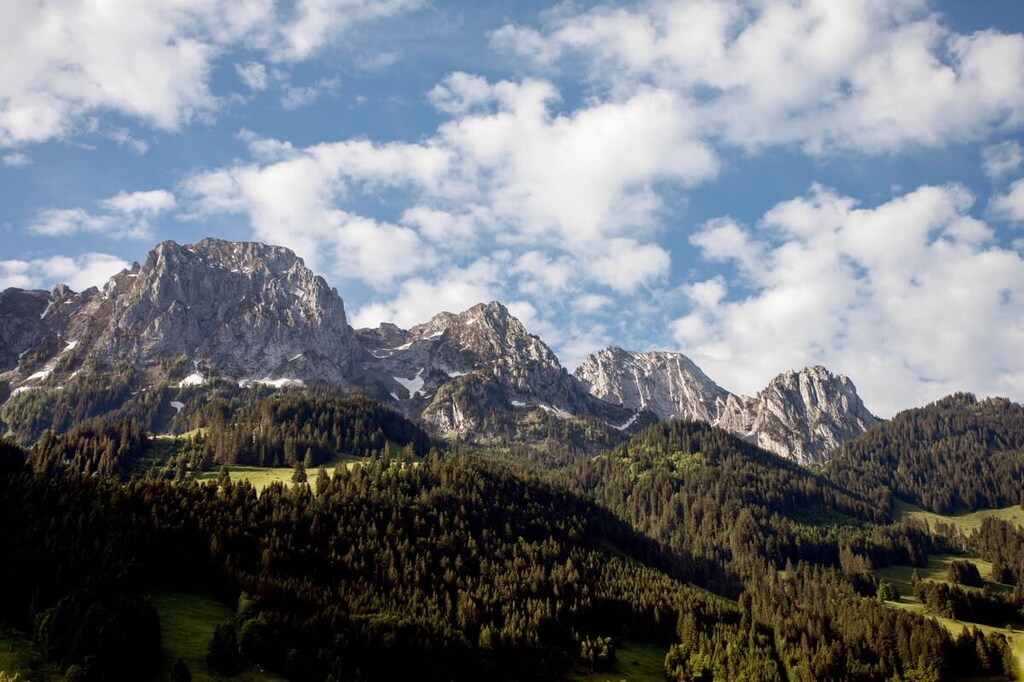 the beautiful mountains in Rougemont 