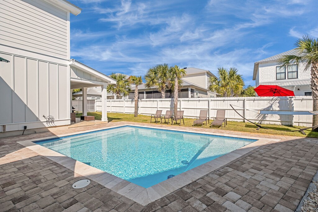 Lounge in the hammock and enjoy the breeze.