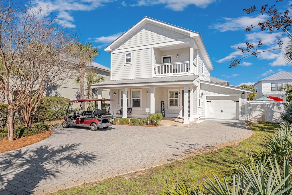 6-seater golf cart comes with the home!