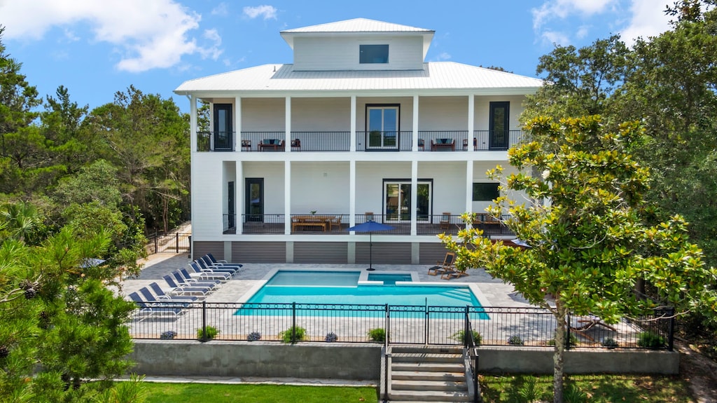 Beautiful picture of the back of the home!