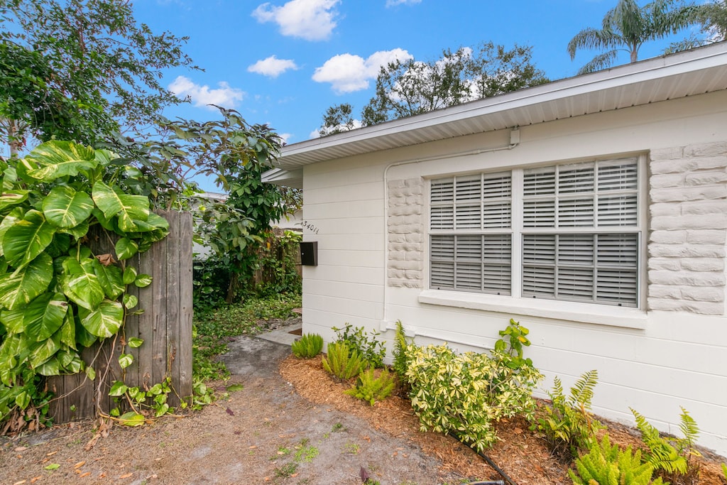 Access to back patio area 