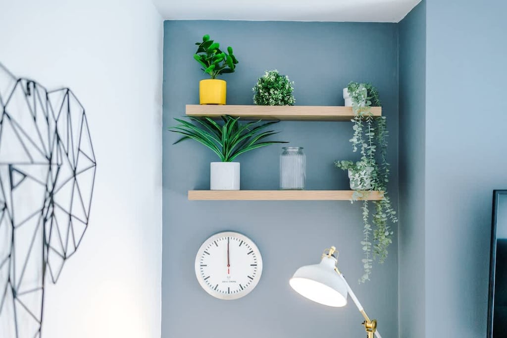 The modern living room benefits from a large corner sofa which can be converted into a double sofa bed, a 40-inch SMART TV with Netflix and plenty of space to sit down and relax.