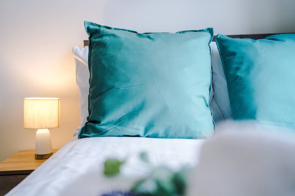 Bedroom 2 is equipped with a spacious double.