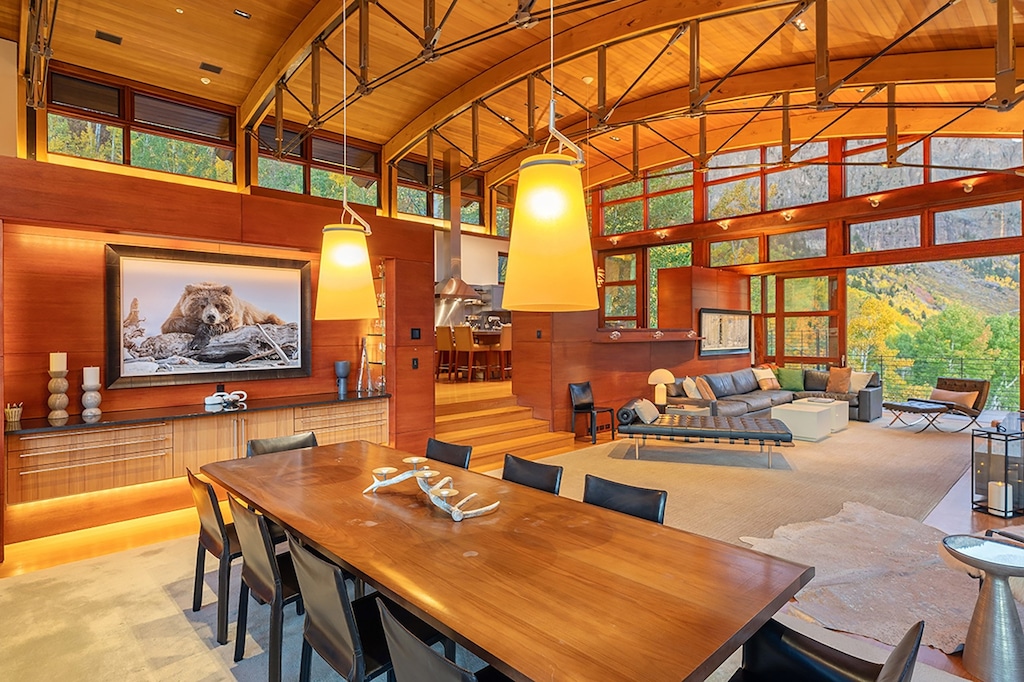 Panoramic views of the Telluride Box Canyon, Bridal Veil Falls, and majestic mountain peaks from every room.