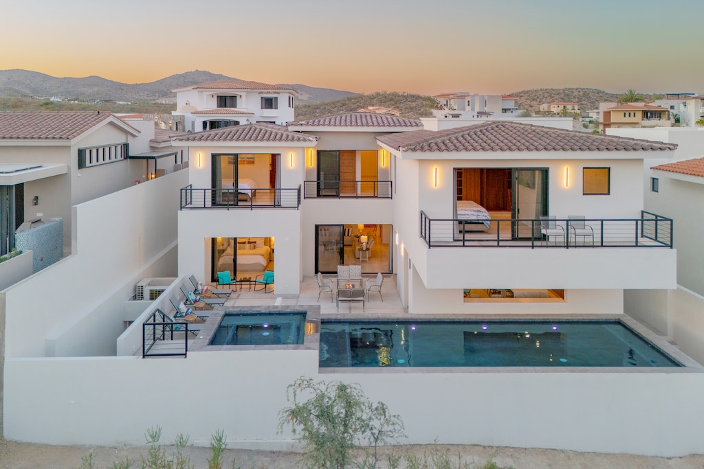 Aerial view of villa