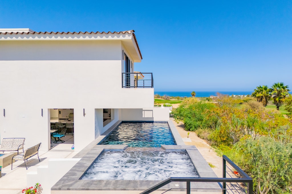 Poolside with ocean view