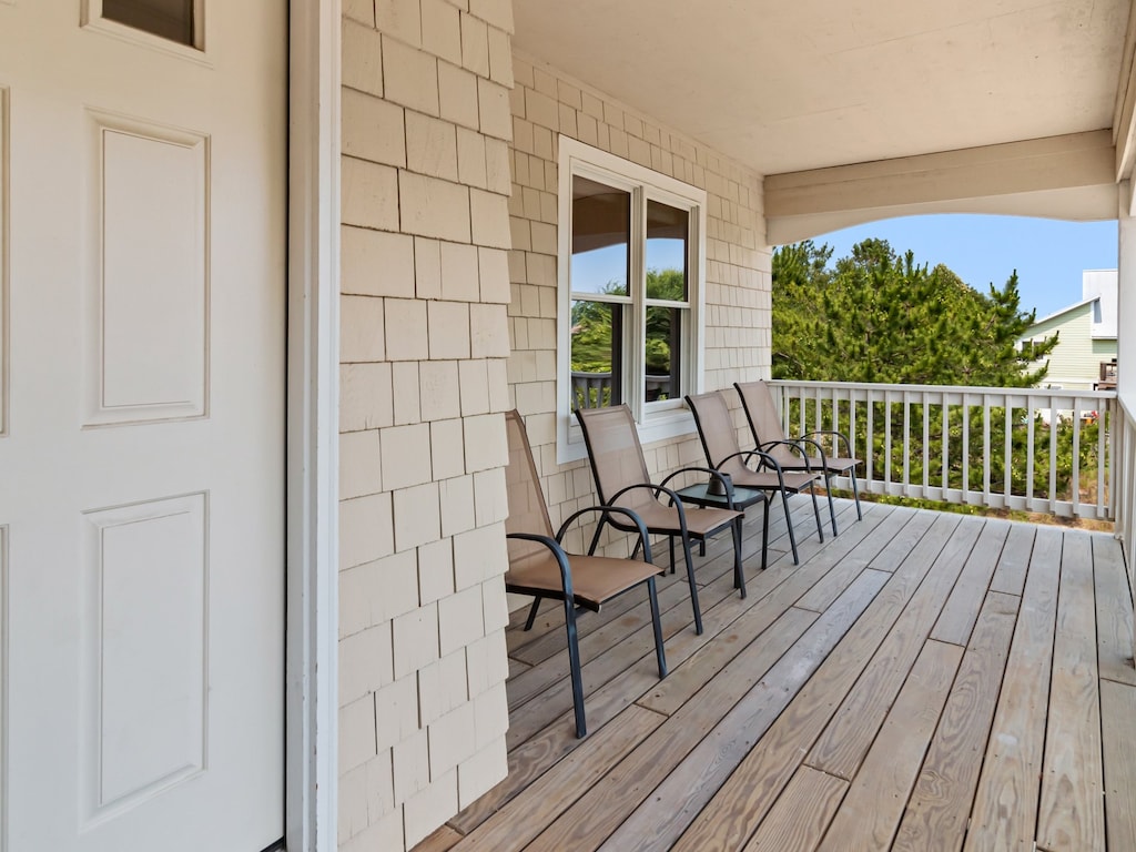 Sit on the front deck with a warm cup of coffee in the morning!