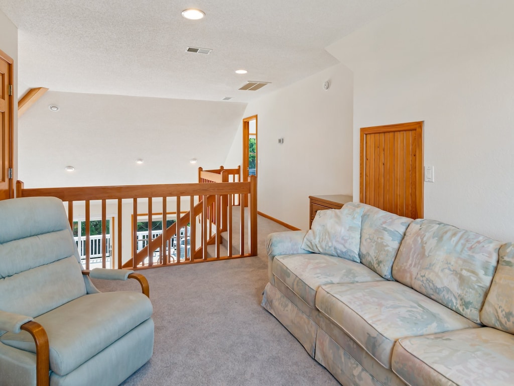 Upstairs, get some privacy in the Loft with a Queen Sleeper Sofa and a Digital Flat Screen TV.