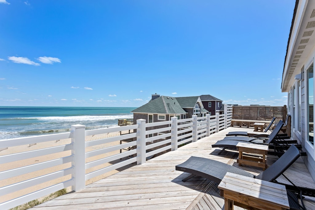 Step out onto the Oceanfront Sun Deck with your morning cup of coffee for blissful quiet sunrises over the sea.