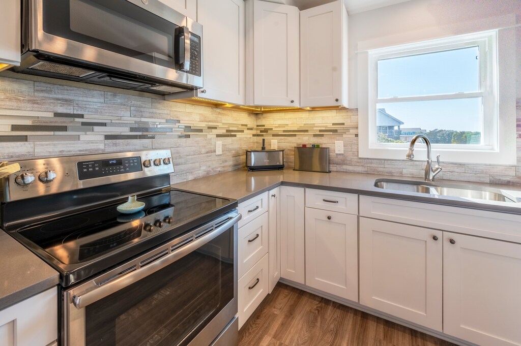 The modern Kitchen is perfect for whipping up a delicious meal that the whole family will enjoy.