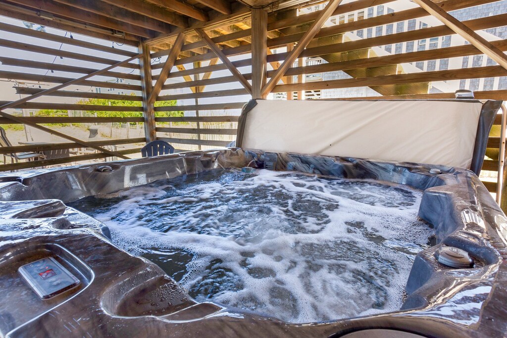 Relax in the bubbly Hot Tub!