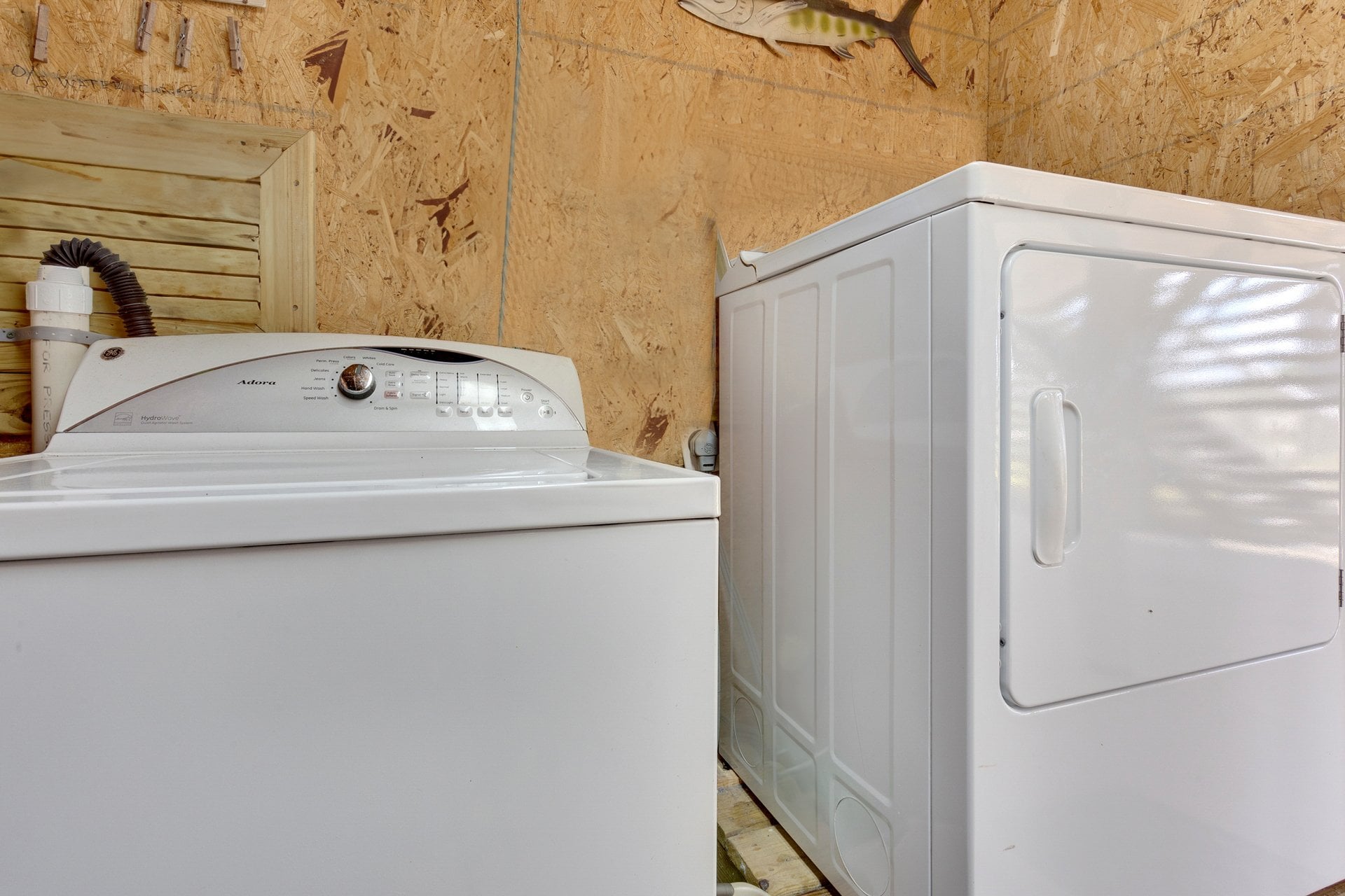 The Washer and Dryer ensure clean clothes throughout your vacation!