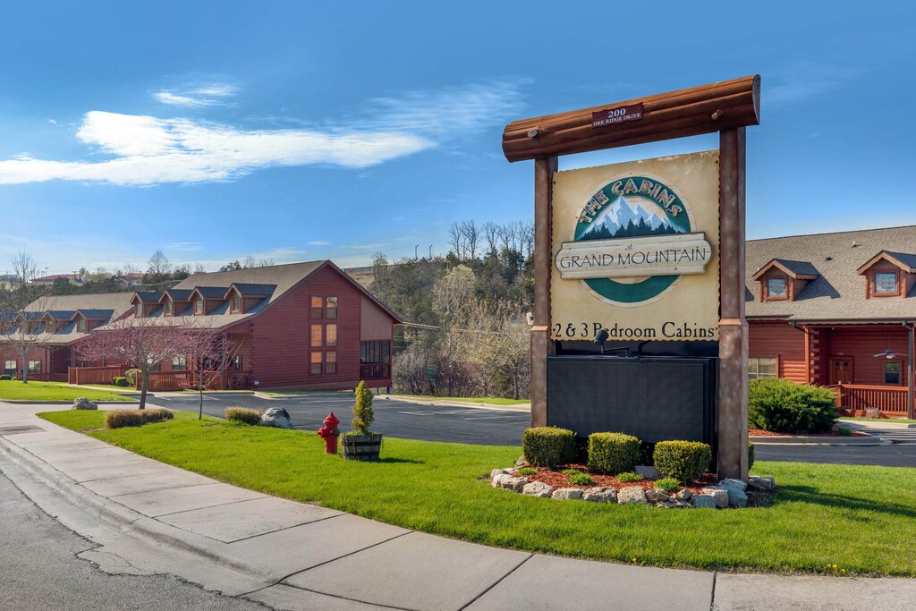 Cabins at Grand Mountain Entrance