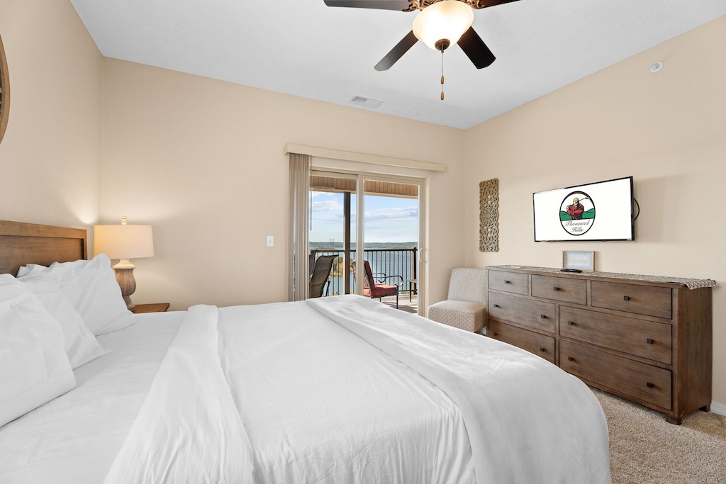 Second Bedroom - Balcony Access, Cable TV, Private 
Bath