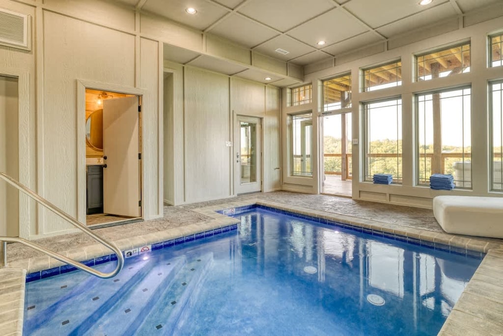 Heated, year round indoor pool