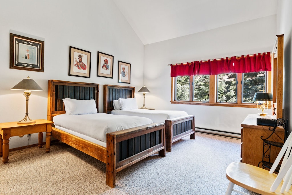 Twin Bedroom- Upper Level (Convertible to a King for a Fee)