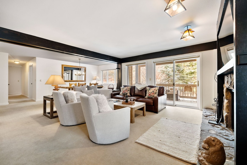 View of Living and Dining Room from Entry
